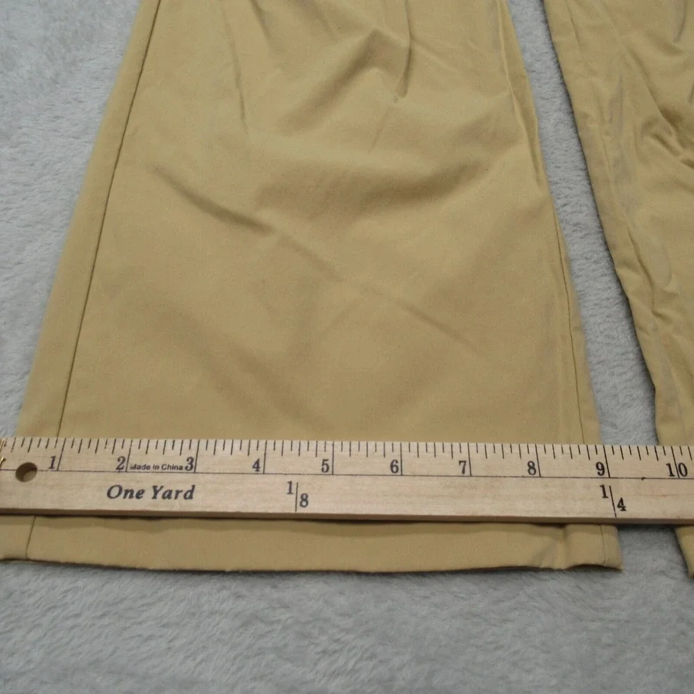 LL Bean Pants Mens Small Tan Flex Waist Belted Cargo SunSmart Hiking 30x33